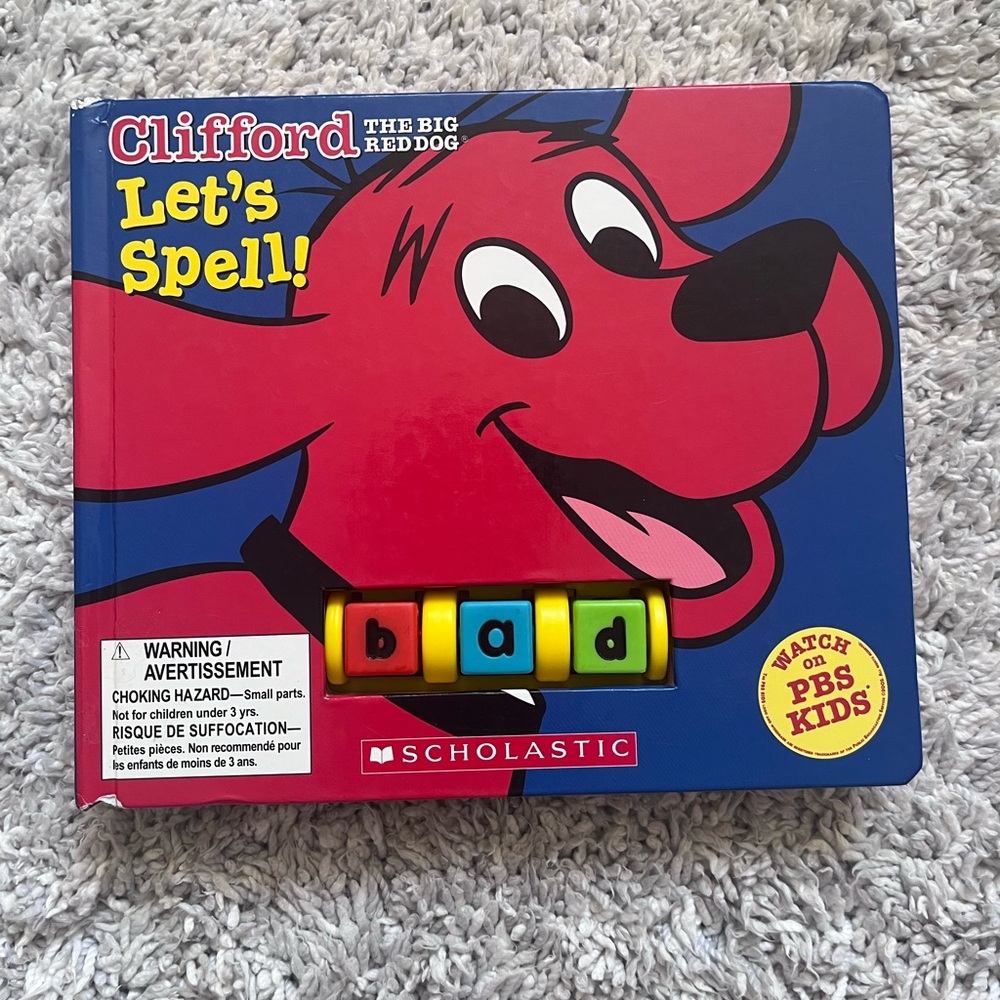Vintage 2006 Clifford's Let’s Spell Book